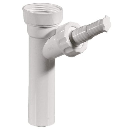Purus vaskemaskinetilslutning 1 1/4" x Ø32 mm hvid - 1