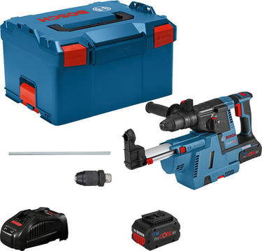 Blå Bosch GBH 18V-26 F/GDE 2X5,5 L-BOXX Borehammer - 1