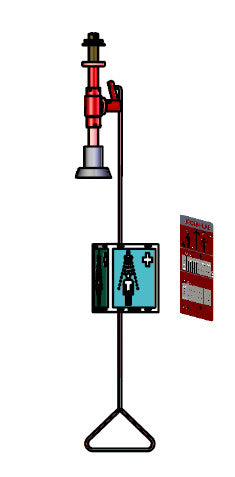 BROEN-LAB loftmonteret kropsbruser - 1