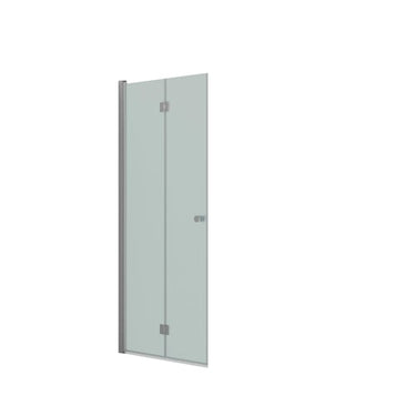 Dansani foldedør H:200x87-89cm satin/isglas - 1