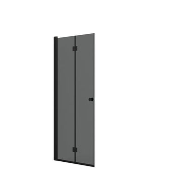 Dansani foldedør H:200x87-89cm sort/tonet glas - 1