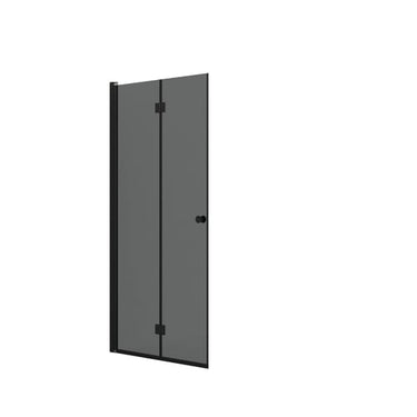 Dansani foldedør H:200x97-99cm sort/tonet glas - 1