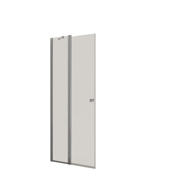 Dansani dør/side H:200x97-99cm krom/klart glas - 1