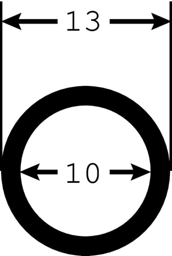 Spiralslange Ø10mm indv.sort - 1