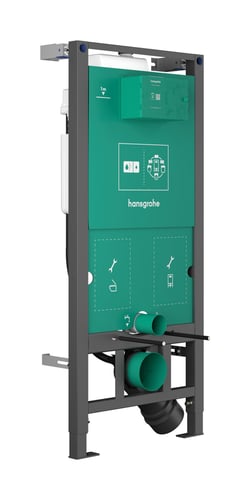 hansgrohe iFrame universal indbygningscisterne 1120 t/væghængt toilet inkl. vægbeslag - 1