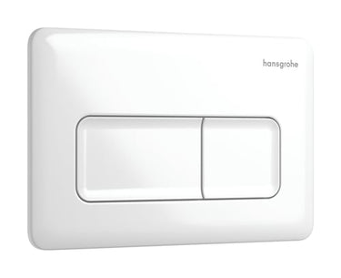 hansgrohe iFrame Original Q trykplade t/dobbeltskyl hvid - 1
