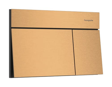 hansgrohe iFrame Element E trykplade t/dobbeltskyl børstet bronze PVD - 1