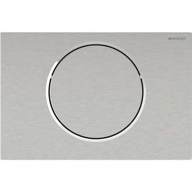 Geberit WC-skyllestyring betjeningsplade batteridrift t/Sigma børstet stål Easy-To-Clean - 1