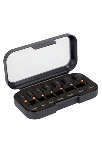 Bahco 1/4" Slagfaste magnestiske bolbits i sæt 7 dele - 1