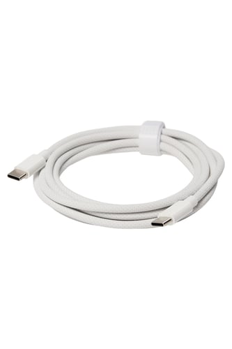 USB Type C kabel, 2m, Hvid - 1