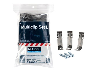 Mulcol Multiclip Sæt L t/brandmanchet (60mm + skrue) - 1