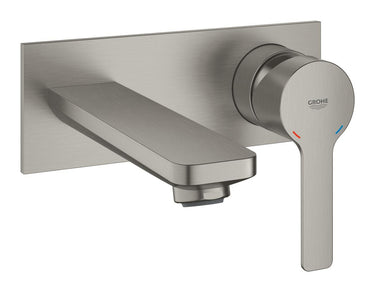 GROHE Lineare New 2-huls håndvaskarmatur til indb. udv. dele str. M SuperSteel - 1