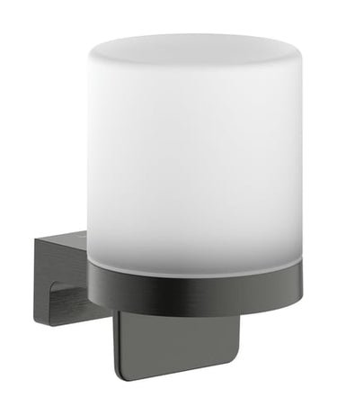 hansgrohe AddStoris S sæbedispenser PVD metal/glas 200ml børstet sort krom - 1
