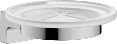 hansgrohe AddStoris S sæbeskål metal/glas ø110mm m/holder forkr - 1