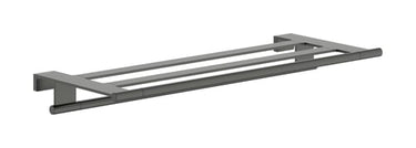 hansgrohe AddStoris S håndklædehylde PVD metal 661mm m/håndkl.st børstet sort krom - 1