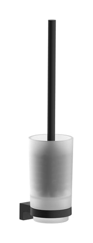 hansgrohe AddStoris S toiletbørste metal/glas holder/skål mat sort - 1