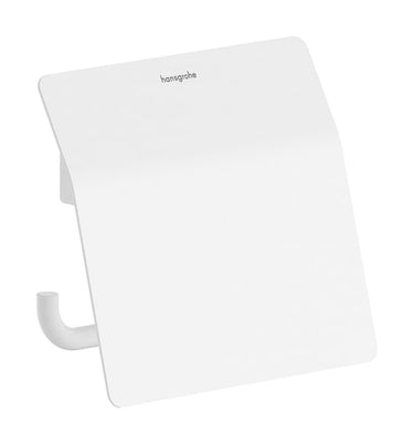 hansgrohe AddStoris S toiletpapirholder metal m/låg mat hvid - 1