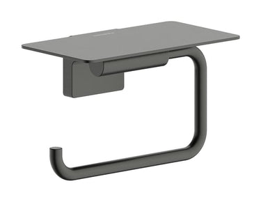 hansgrohe AddStoris S toletpapirholder PVD metal 141mm m/hylde børstet sort krom - 1