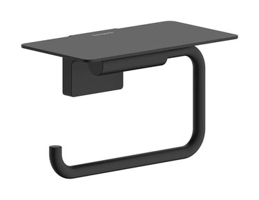 hansgrohe AddStoris S toletpapirholder metal 141mm m/hylde mat sort - 1