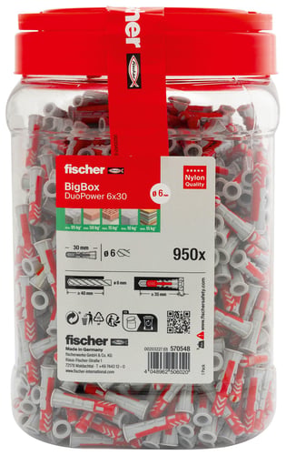 Fischer DuoPower 6 x 30 Bigbox 950 stk - 1