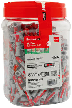 Fischer DuoPower 8 x 40 Bigbox 450 stk - 1