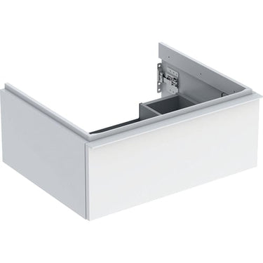 Geberit Icon vaskeskab 592 x 476 x 247 mm 1 skuffe hvid højkomprimeret trelags-spånplade lakeret blankpoleret - 1