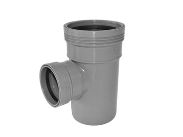Wafix PP grenrør 88,5° Ø110 x Ø75 mm grå - 1