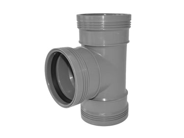 Wafix PLUS PP grenrør 88,5° Ø75 x Ø75 mm grå - 1