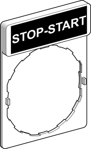 Skilt ZBY2366 MRK:STOP-START - 1
