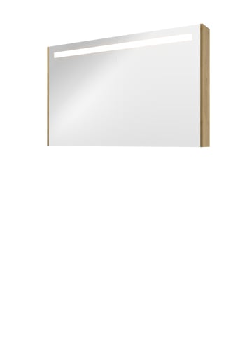 Sanibell Proline spejlskab med LED belysning 120 x 74 cm ideal eg sidepaneler - 1