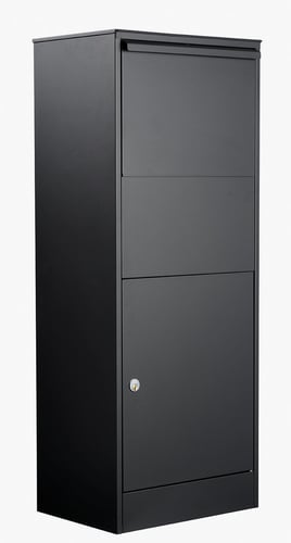 Allux 800L ekstra stor pakkepostkasse med Ruko lås sort - 1