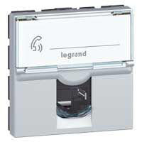 Mosaic dataudtag RJ45 Cat-6A UTP 2M aluinium - 1