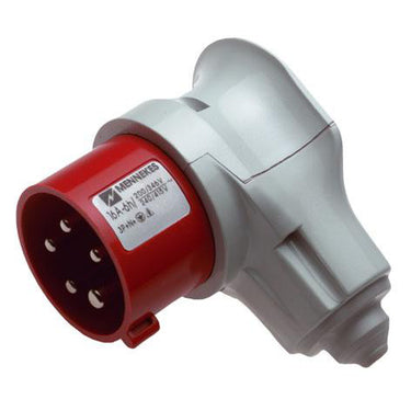 CEE vinkelstikprop 5-pol 16A 400V IP44 - 1