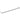 Ifö bøjlegreb t/møbel 201 x 9 x 28 mm hvid metal - 1