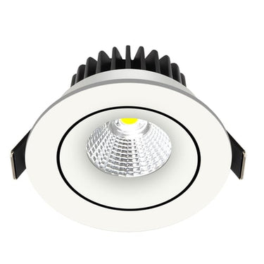 Velia Tilt LED Downlight 3000K mat hvid rund - 1