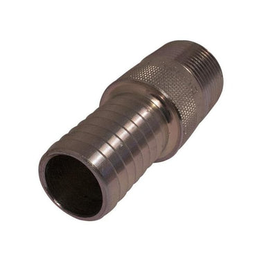 Slangestuds stål 1" udvendigt gevind - 1" slange - 1