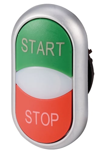 M22-DDL-GR-GB1/GB0 - Dobbelttryk mlys grøn start rø - 1