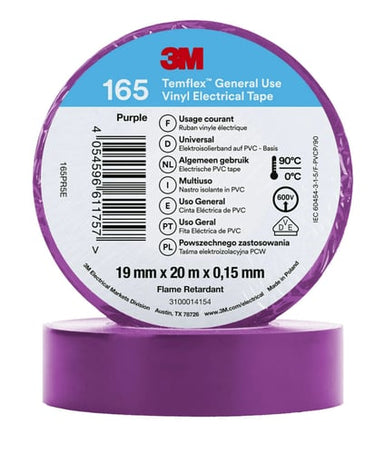 Temflex el vinyltape 165 violet 19 mm x 20 m - 1