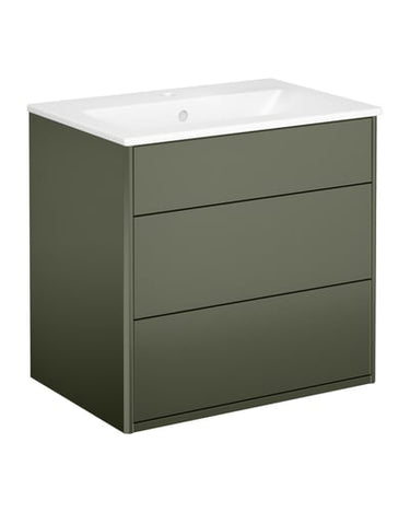 Gustavsberg Graphic møbelsæt m/vask 60 cm grøn - 1