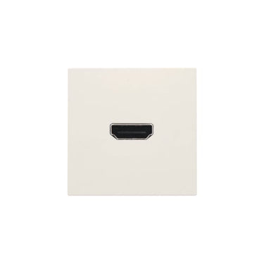 HDMI udtag med HDMI connector på bagsiden for stikmontering white - 1