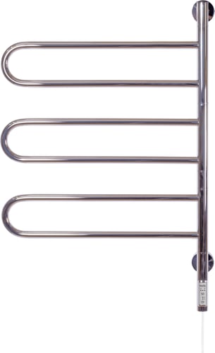 KRISS Curvo 825x545mm 3 arme 49W pol rf stål stål - 1