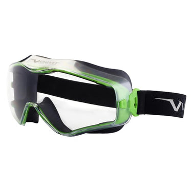 Univet Next Generation Goggle 6X3 grøn ramme m. klar linse - 1
