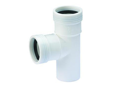 Wafix PP grenrør 88,5° Ø40 x Ø40 mm hvid - 1