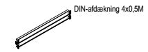 DIN-afdækning 4x0,5M - 1