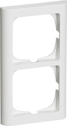 LK FUGA Softline 63 ramme 2 modul lodret hvid - 1