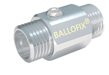 Broen Ballofix 3/4" muffe/muffe med kærv - 1