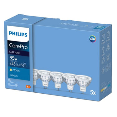 Philips CorePro LEDspot 4,4W (35W) MR16 827 36° 5-pak - 1