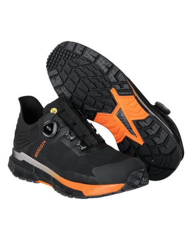 Mascot Sikkerhedssko F1680 sort/stærk orange str 08-40 - 1