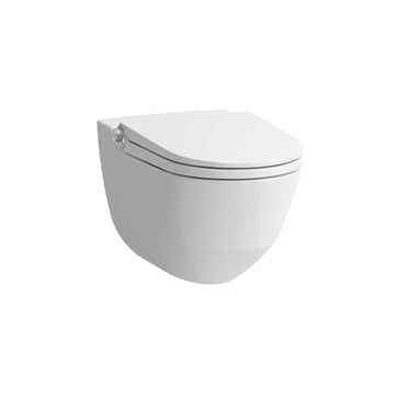 LAUFEN RIVA hængetoiletskål/sæde LCC porcelæn 600x395x415mm t/indb.cist hvid - 1