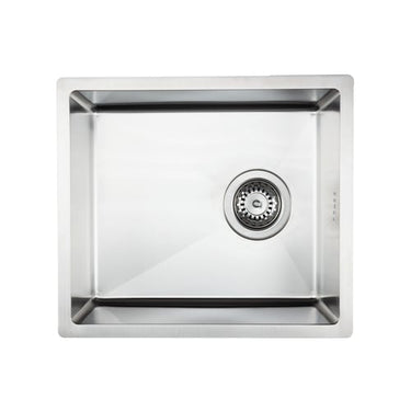 Lavabo DK køkkenvask rustfrit stål 440x380x160mm strainer/vandlås satin - 1
